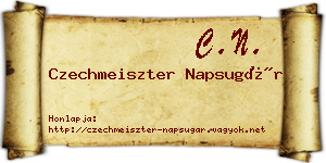 Czechmeiszter Napsugár névjegykártya